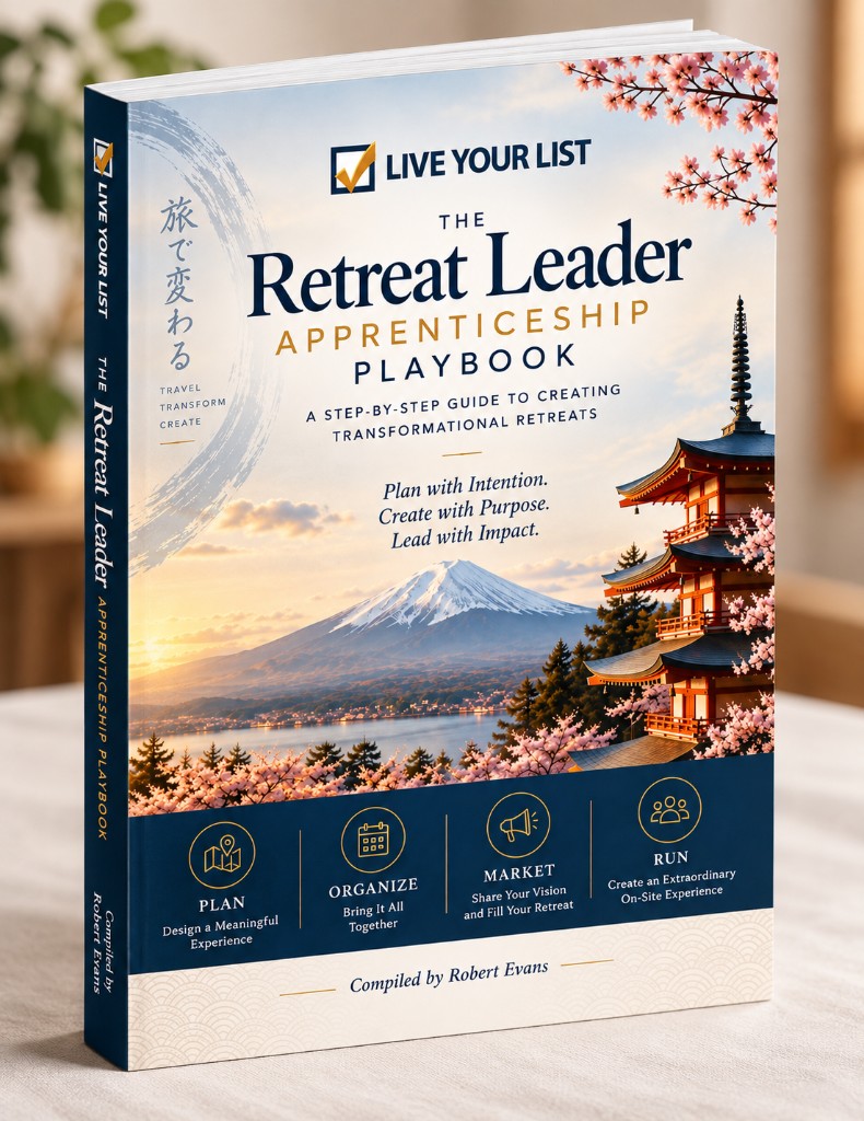 The Retreat Leader Apprenticeship Playbook, a physical paperback workbook